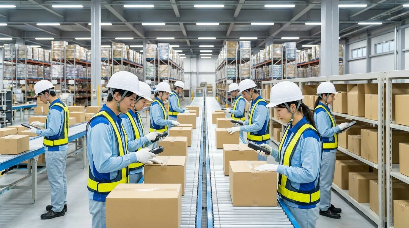 A professional business environment showing a digital transformation strategy session with focus on cloud computing icons and complex network diagrams representing multi-channel inventory synchronization.