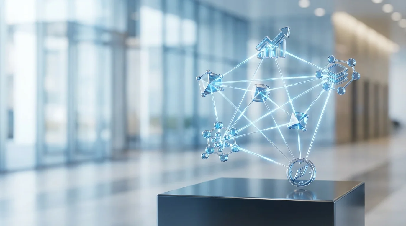 An abstract representation of strategic decision-making in digital retail, featuring interconnected nodes of data points that symbolize price optimization, inventory management, and market positioning strategies for professional e-commerce operations.