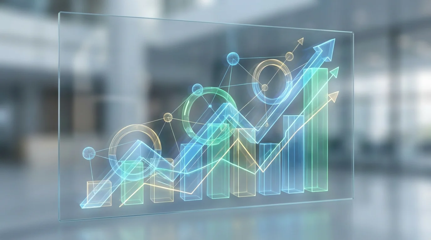 An abstract data visualization showing multiple layers of financial growth and overlapping circles of influence, representing the complex point reduction structure and campaign synergy in modern e-commerce platforms.