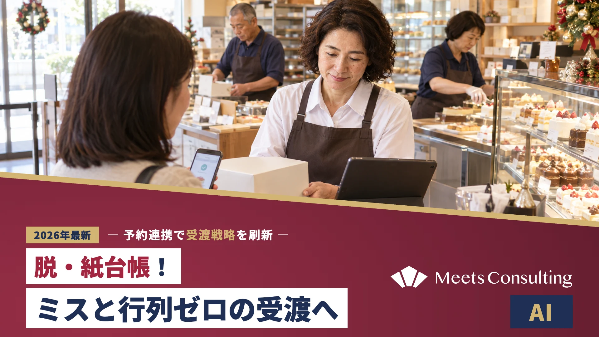 AI動線分析による店頭混雑ゼロのクリスマス受渡戦略