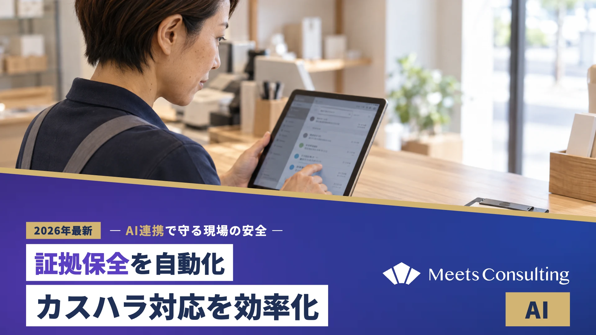証拠保全の自動化：カスハラ対応を効率化するAI連携の鍵