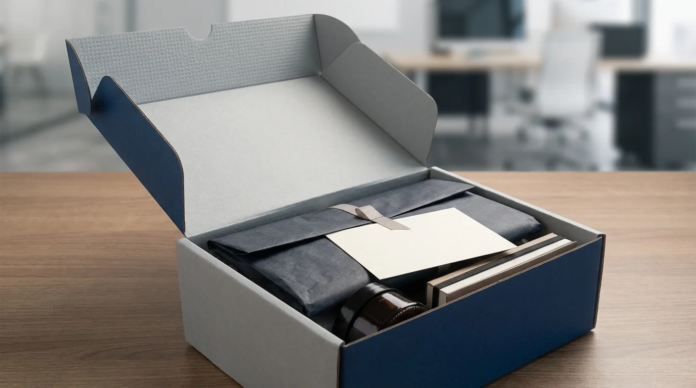 Close-up of premium product packaging for a subscription service, emphasizing customer experience and retention-focused design.