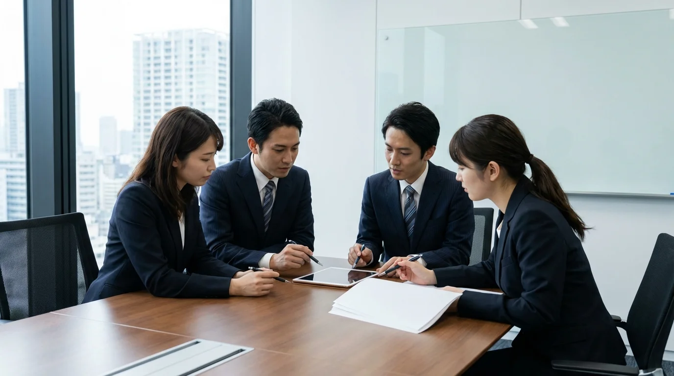 Corporate legal team reviewing compliance guidelines for digital marketing and e-commerce reward systems to ensure consumer transparency.