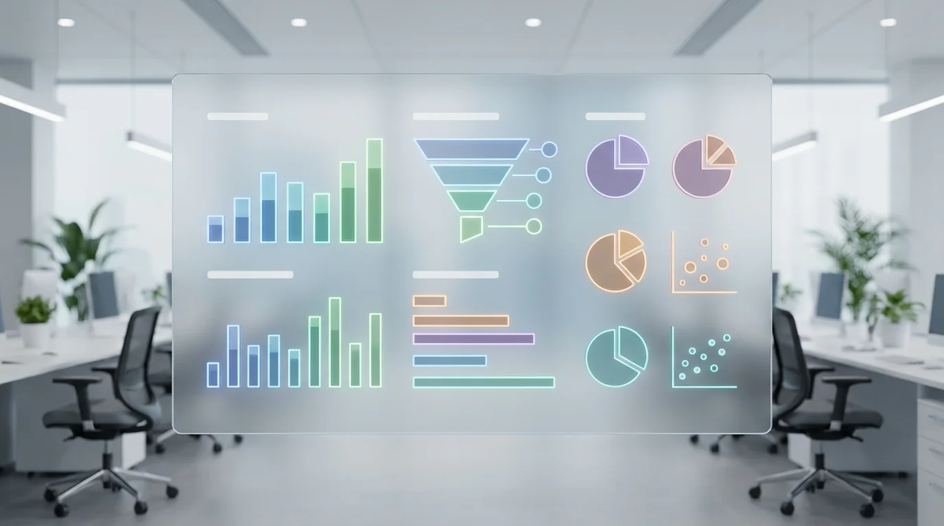 A detailed digital dashboard showing e-commerce performance metrics, conversion rates, and customer segmentation data for strategic business analysis.