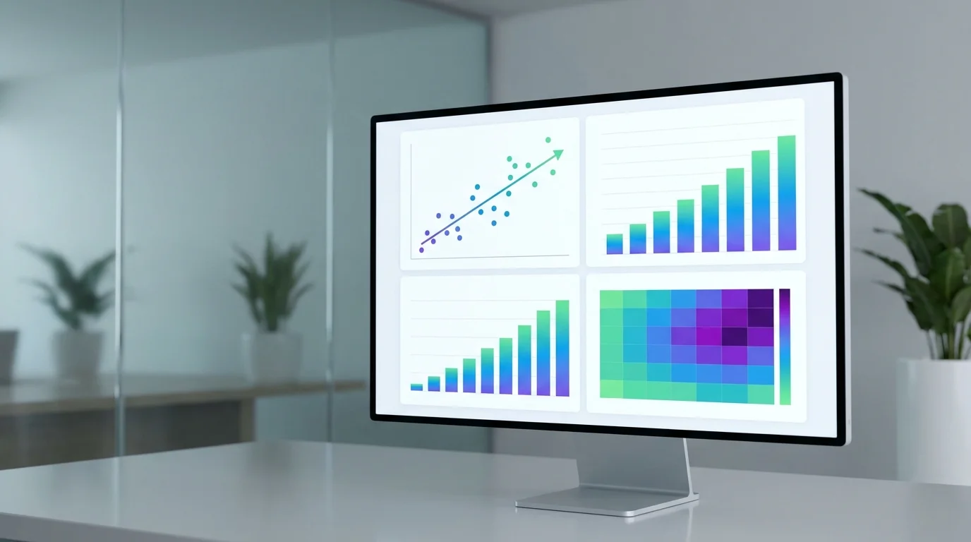 A professional data visualization dashboard showing the correlation between the number of product reviews and the conversion rate in an e-commerce platform environment, emphasizing analytical growth.