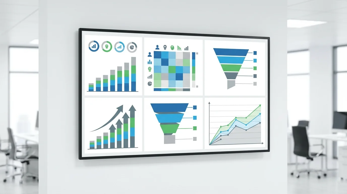 Detailed data analysis dashboard showing e-commerce performance metrics, conversion rates, and financial growth projections for digital business strategy and platform comparison.