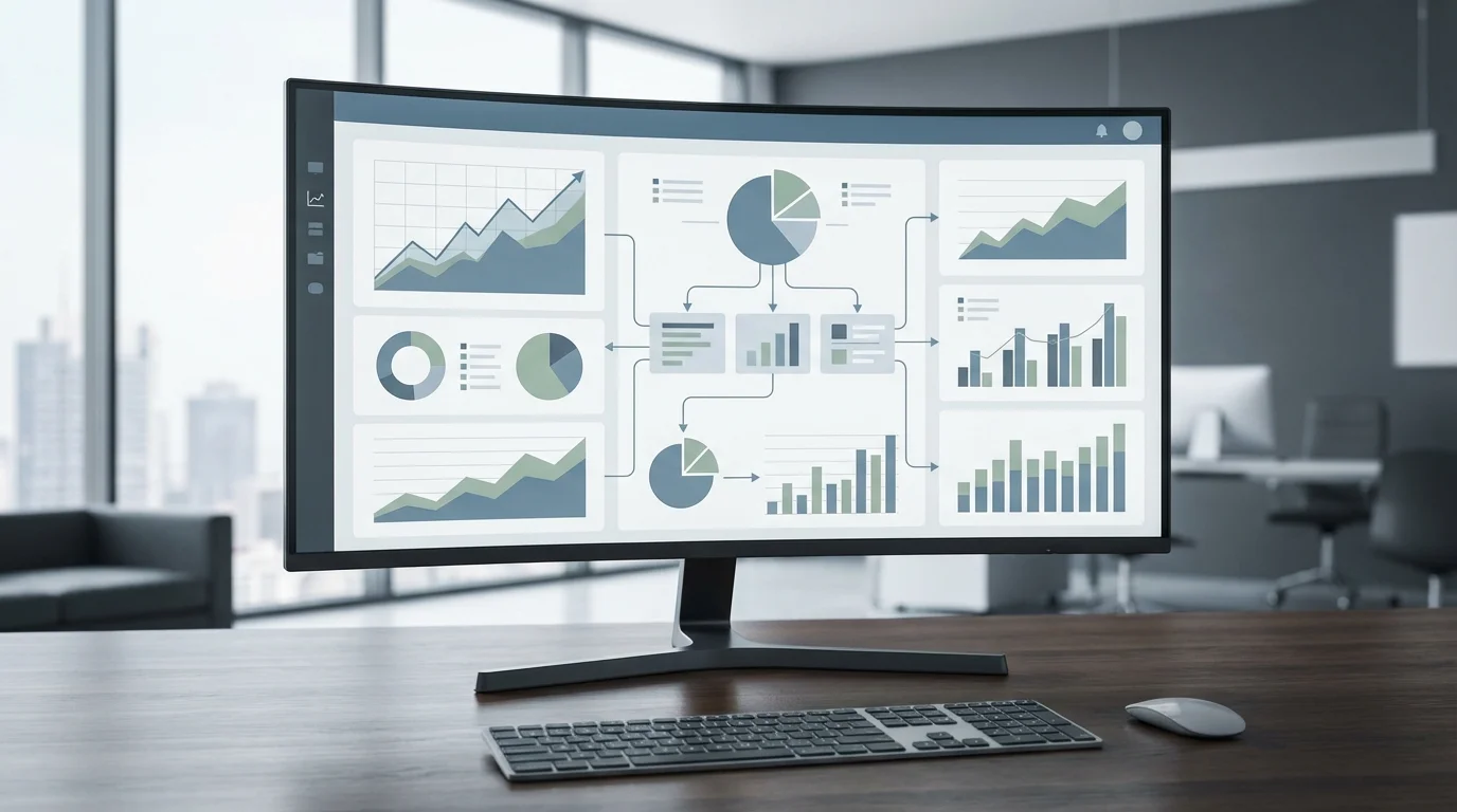 A professional business analytics dashboard displaying conversion rate metrics and shipping cost impact analysis on a sleek monitor, highlighting the relationship between logistics and sales growth.