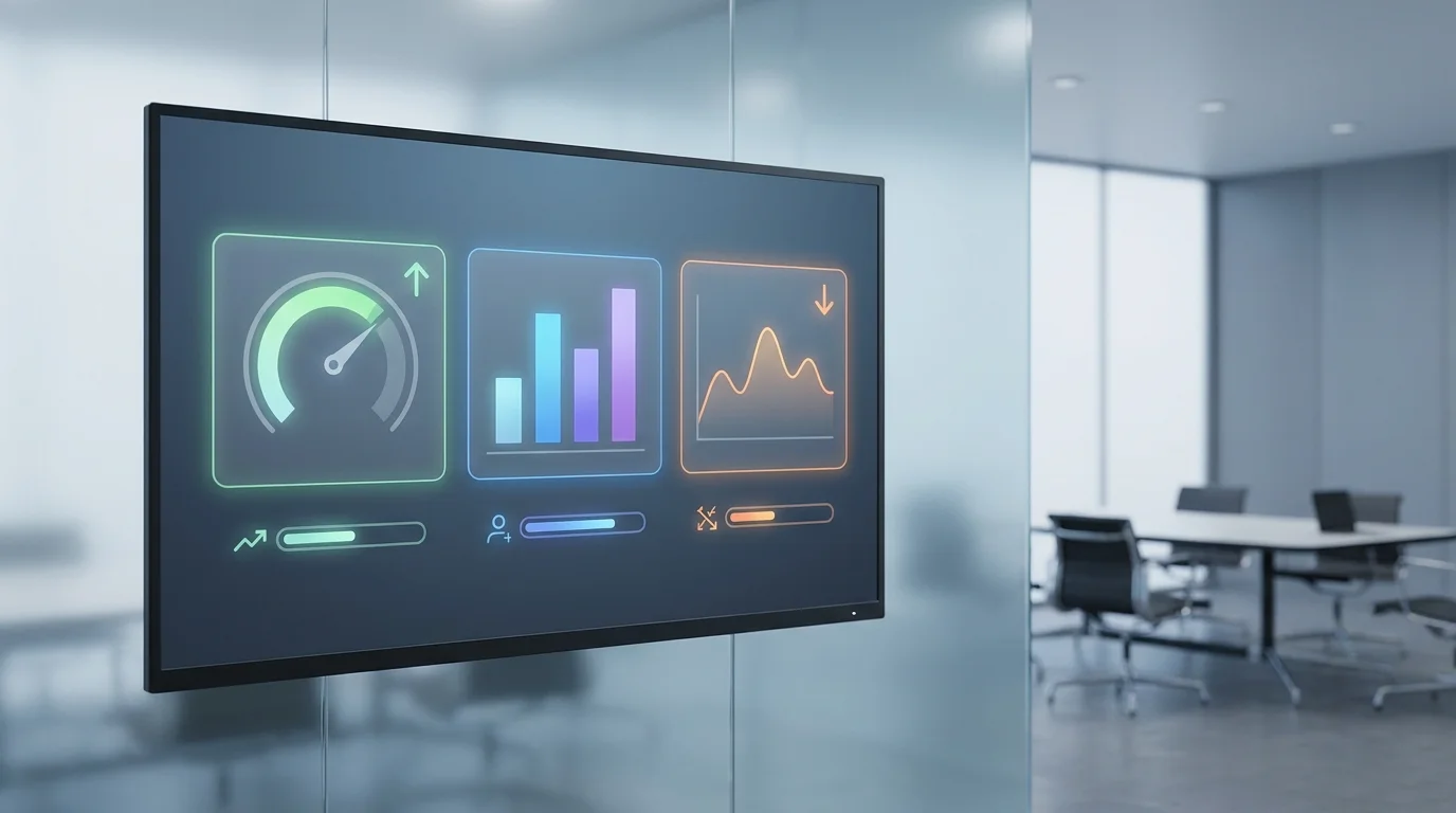 Technical visualization of e-commerce performance metrics including Order Defect Rate, Cancellation Rate, and Late Shipment Rate displayed on a digital dashboard for Amazon sellers.