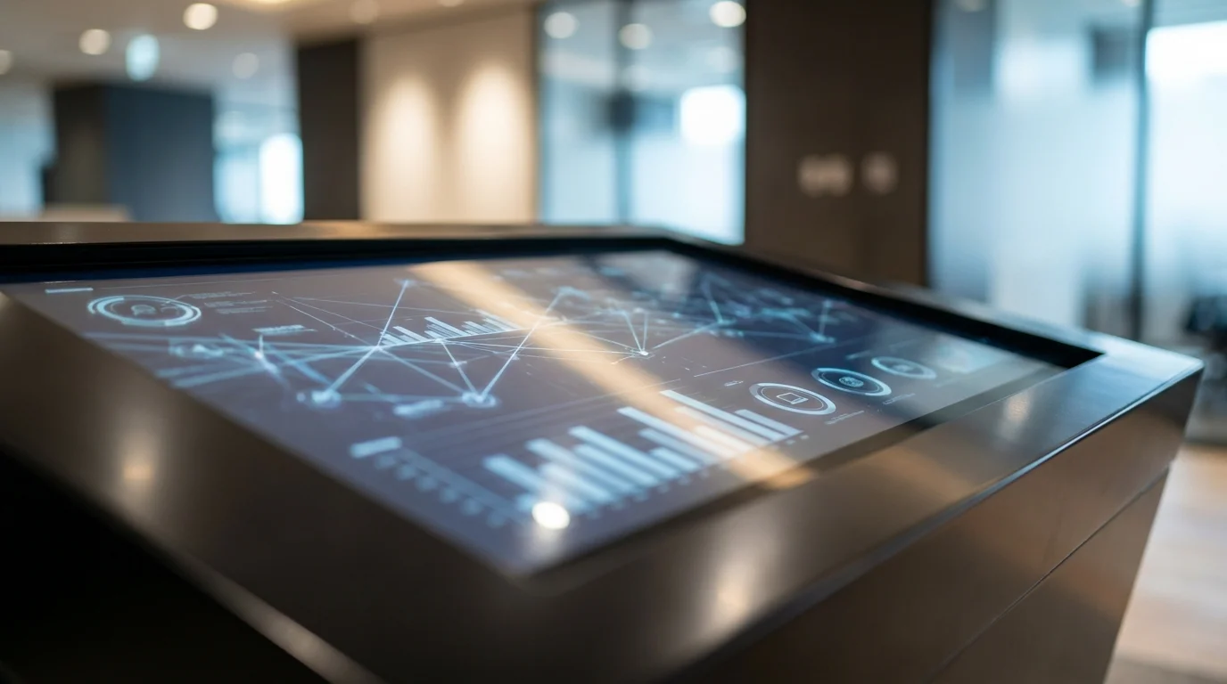 Detailed data visualization showing the correlation between point redemption rates and conversion rate uplift, presented on a digital display in a professional Japanese corporate environment.
