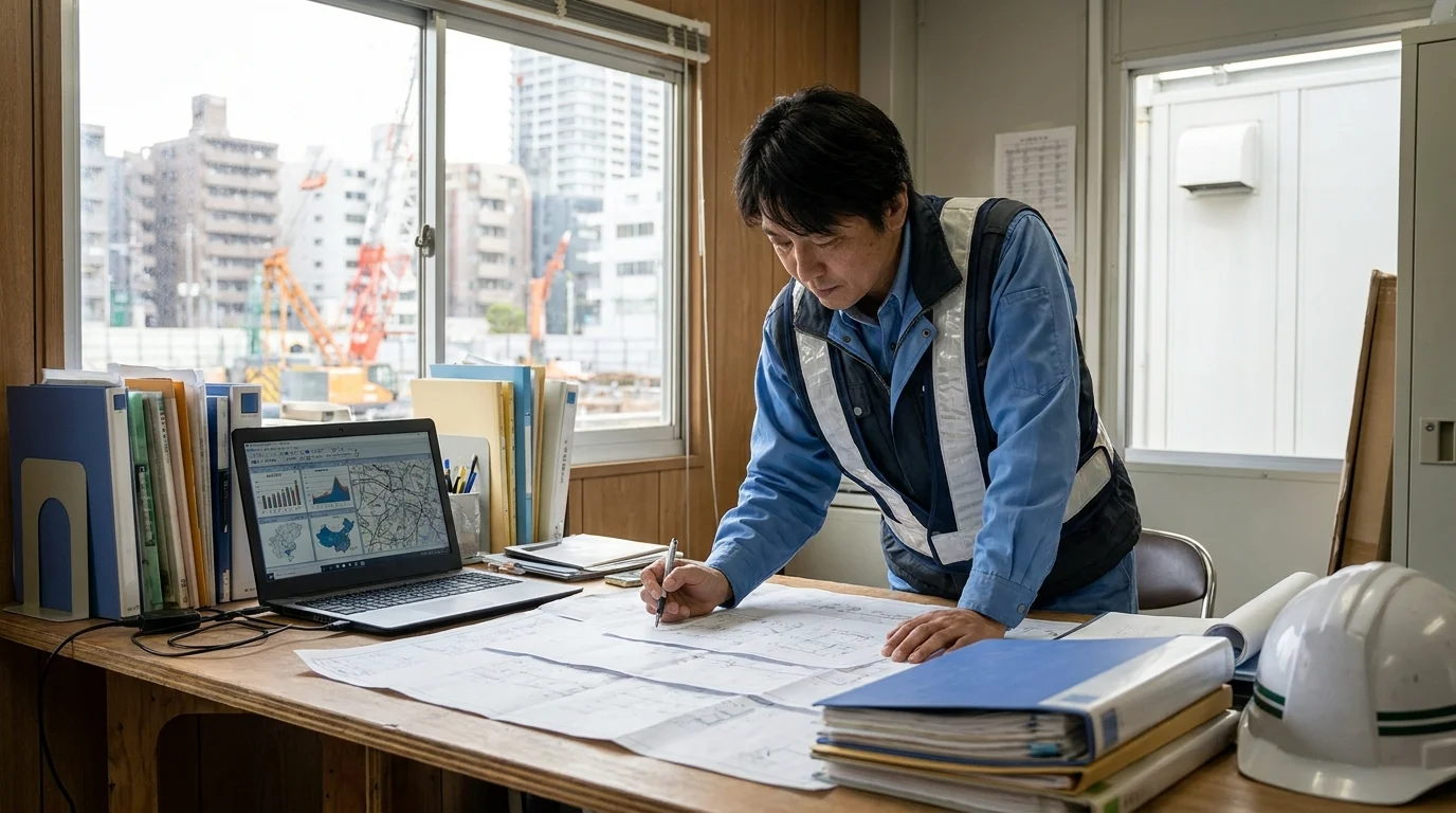 Close-up of a high-resolution smartphone screen showing an AI chatbot interface in Japanese, facilitating simultaneous schedule negotiation with multiple Japanese subcontractor representatives to resolve a logistics bottleneck after a weather alert.