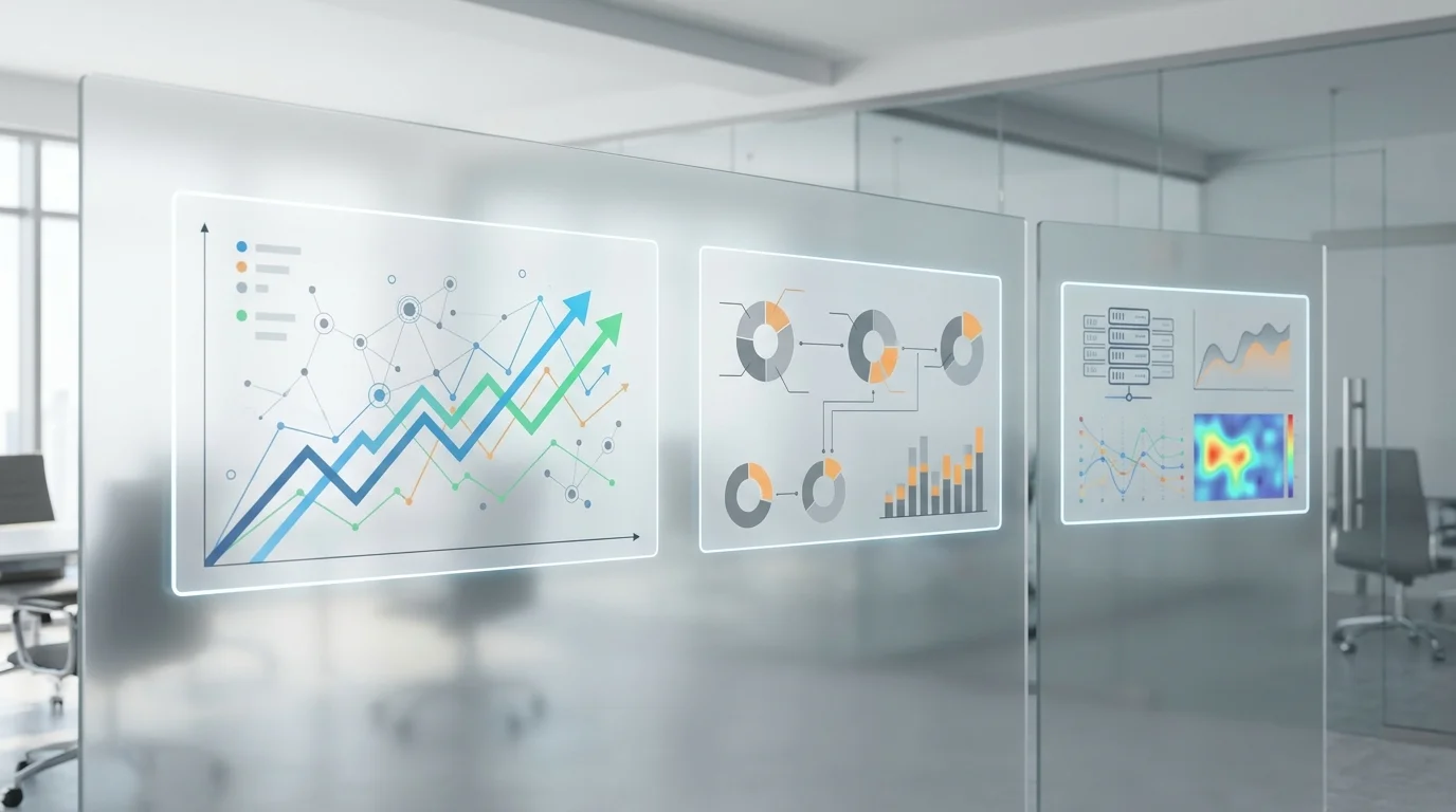 Detailed technical data visualization showing website performance metrics, crawling efficiency, and organic traffic growth patterns for an e-commerce platform.
