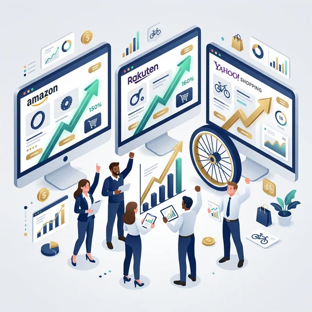 Amazon, Rakuten & Yahoo 3-Platform Strategy – 153%, 135%, 160% Growth