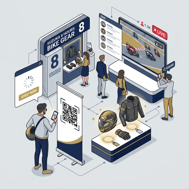 Real × EC Integration at Suzuka 8H Race with QR Code Strategy