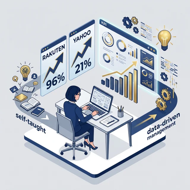 From Self-Taught EC to Data-Driven Management – Rakuten +96%, Yahoo +21%